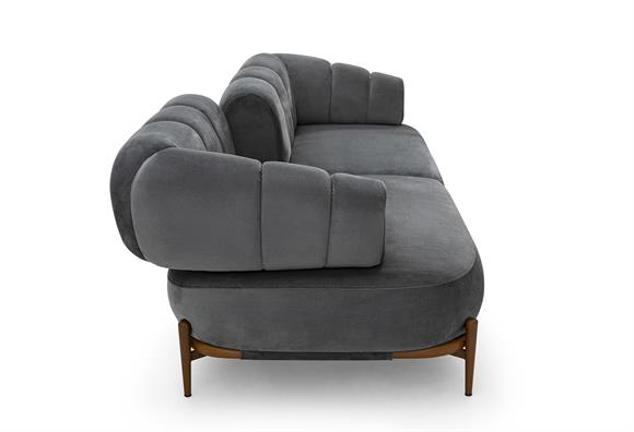 Zeugma Üçlü - Antrasit/Ceviz Ayak