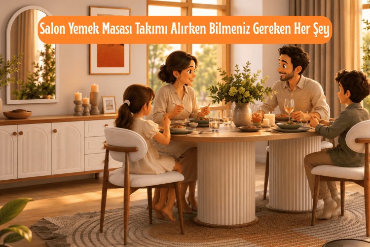 Salon Yemek Masası Takımı