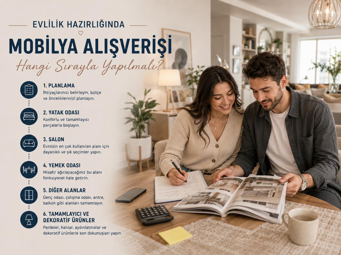 Evlilik Hazırlığında Mobilya Alışverişi Sırası Evlilik hazırlığında mobilya alışverişi sıralaması