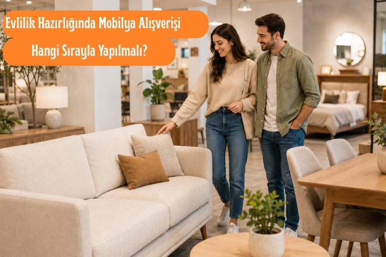 Evlilik Hazırlığında Mobilya Alışverişi,Yeni ev kuran çift için koltuk takımı ve yemek odası seçimi