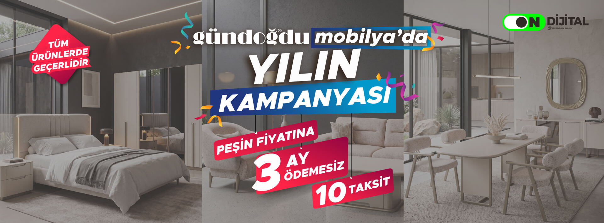 yılın kampanyası 3 ay ödemesiz on taksit