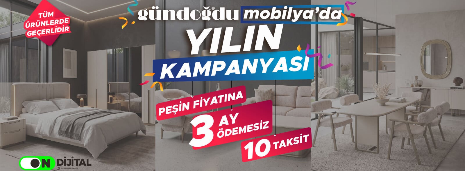 yılın kampanyası 3 ay ödemesiz on taksit
