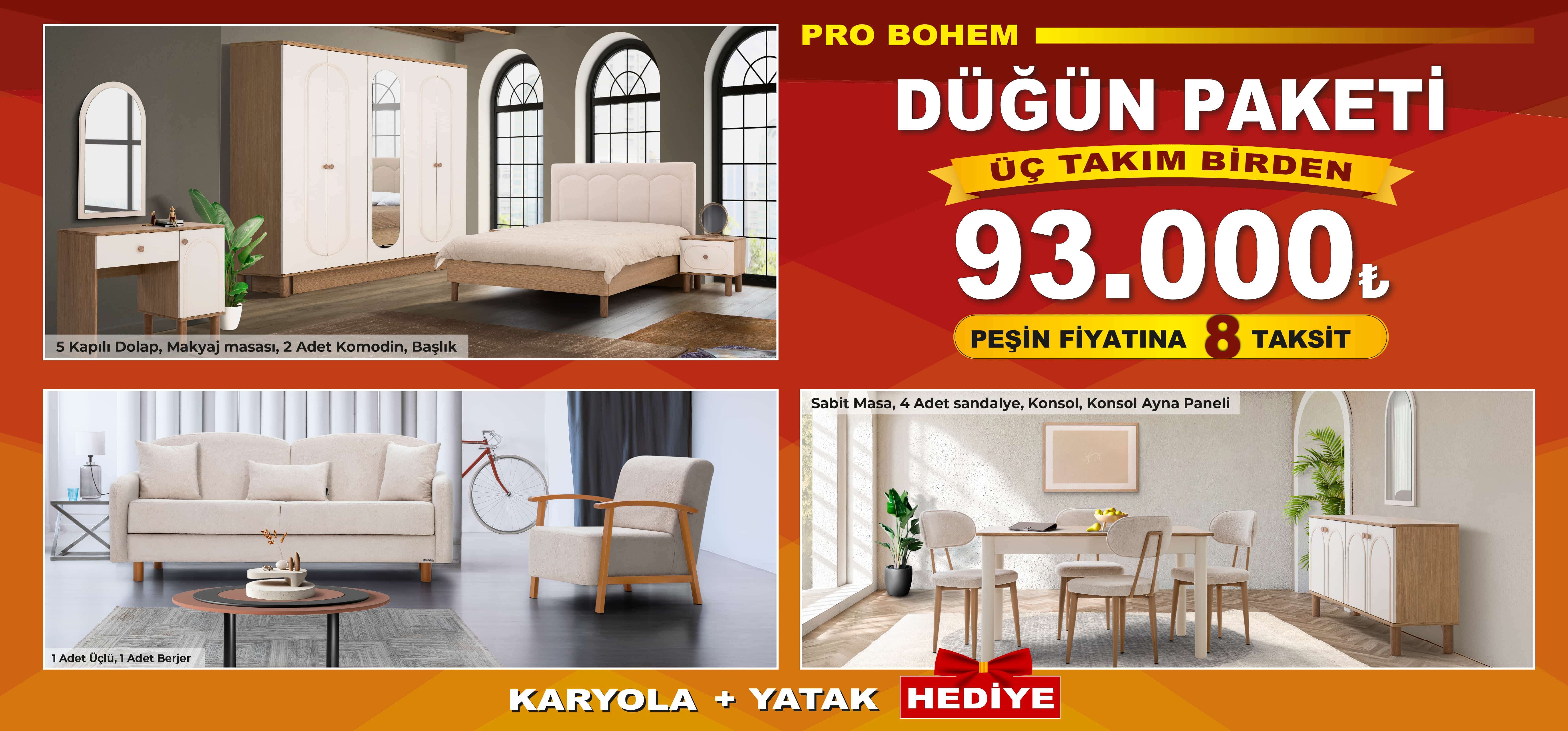 Pro Bohem Düğün Paketi