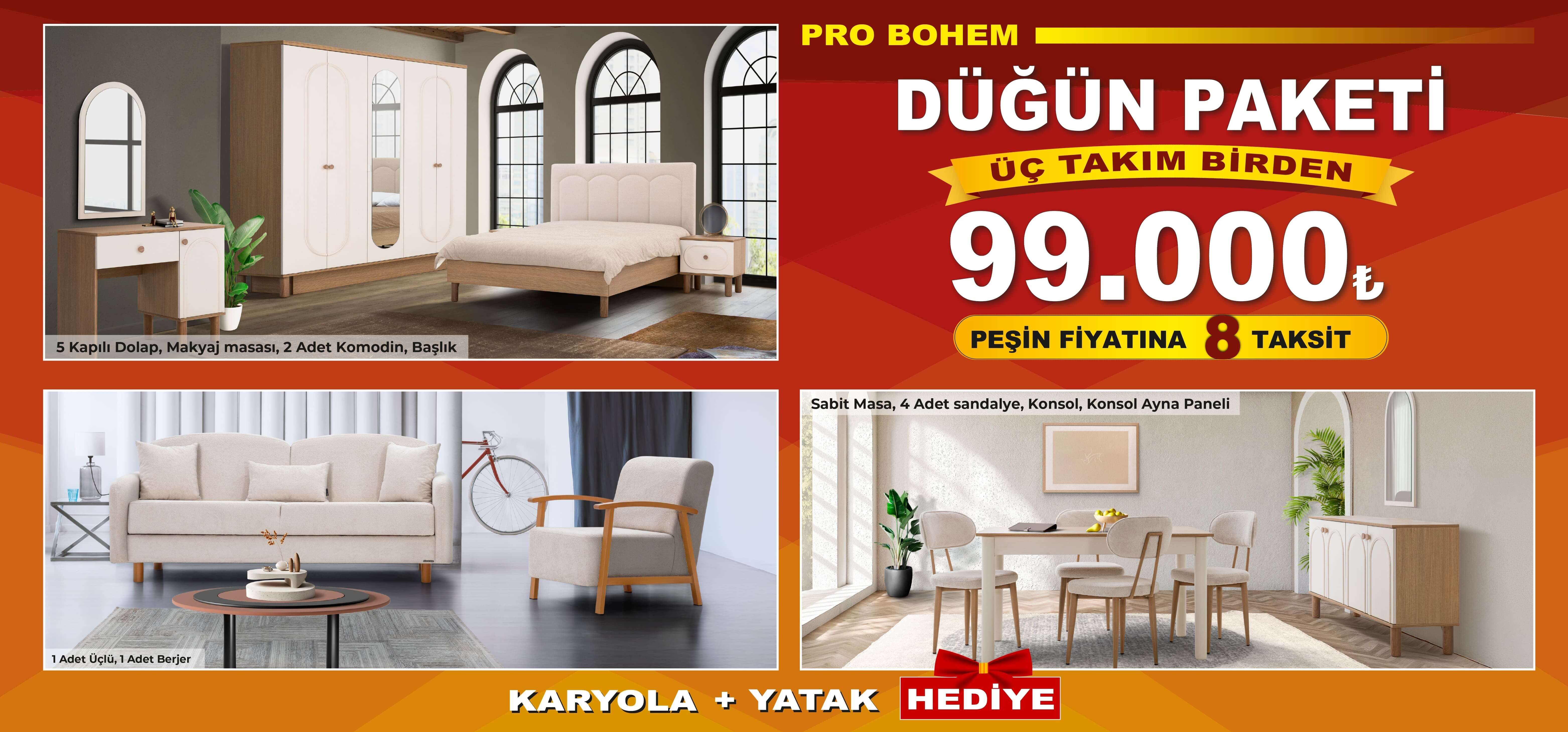Pro Bohem Düğün Paketi