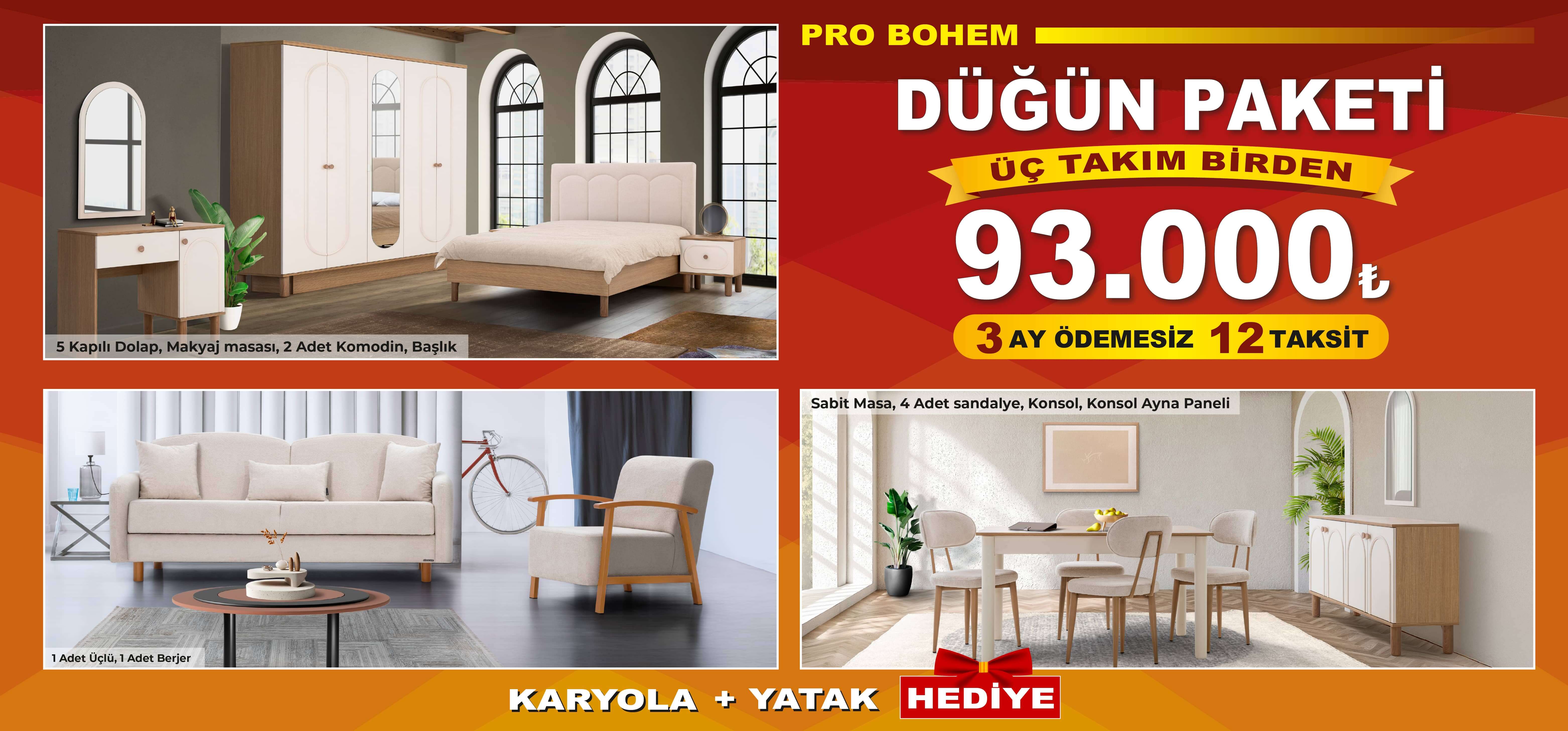 Pro Bohem Düğün Paketi
