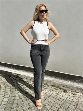 Antrasit Renk Kesik Papa Jean