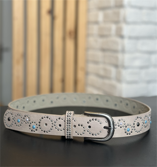 Vizon Rengi Rivet Detaylı Kemer