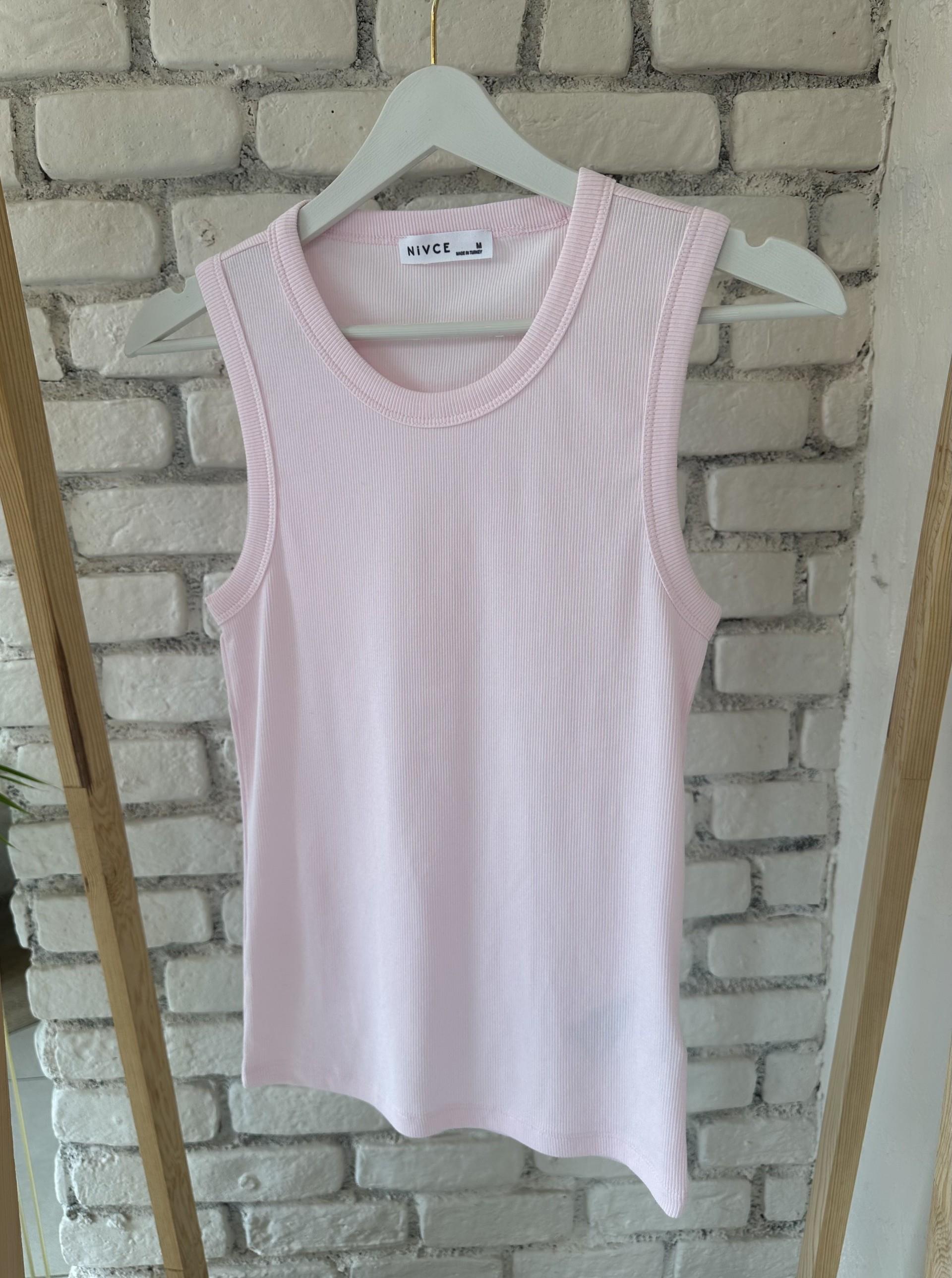 Pembe Renk Fitilli Pamuk Atlet