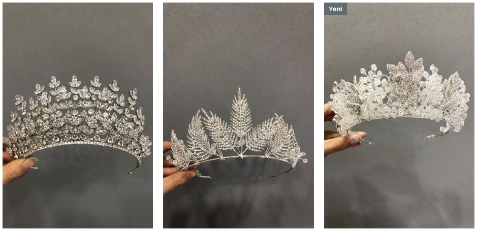 A Glamorous Accessory Zircon Bridal Crowns