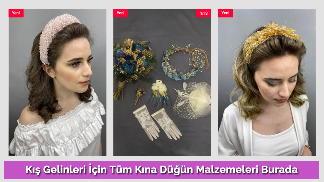 Kış Gelinleri İçin Tüm Kına Düğün Malzemeleri Burada