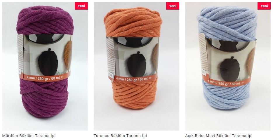 New Colors in Macrame Thread Types