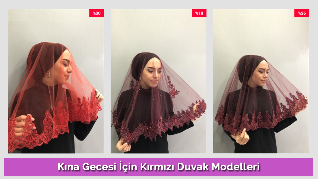Red Veil Models for Henna Night