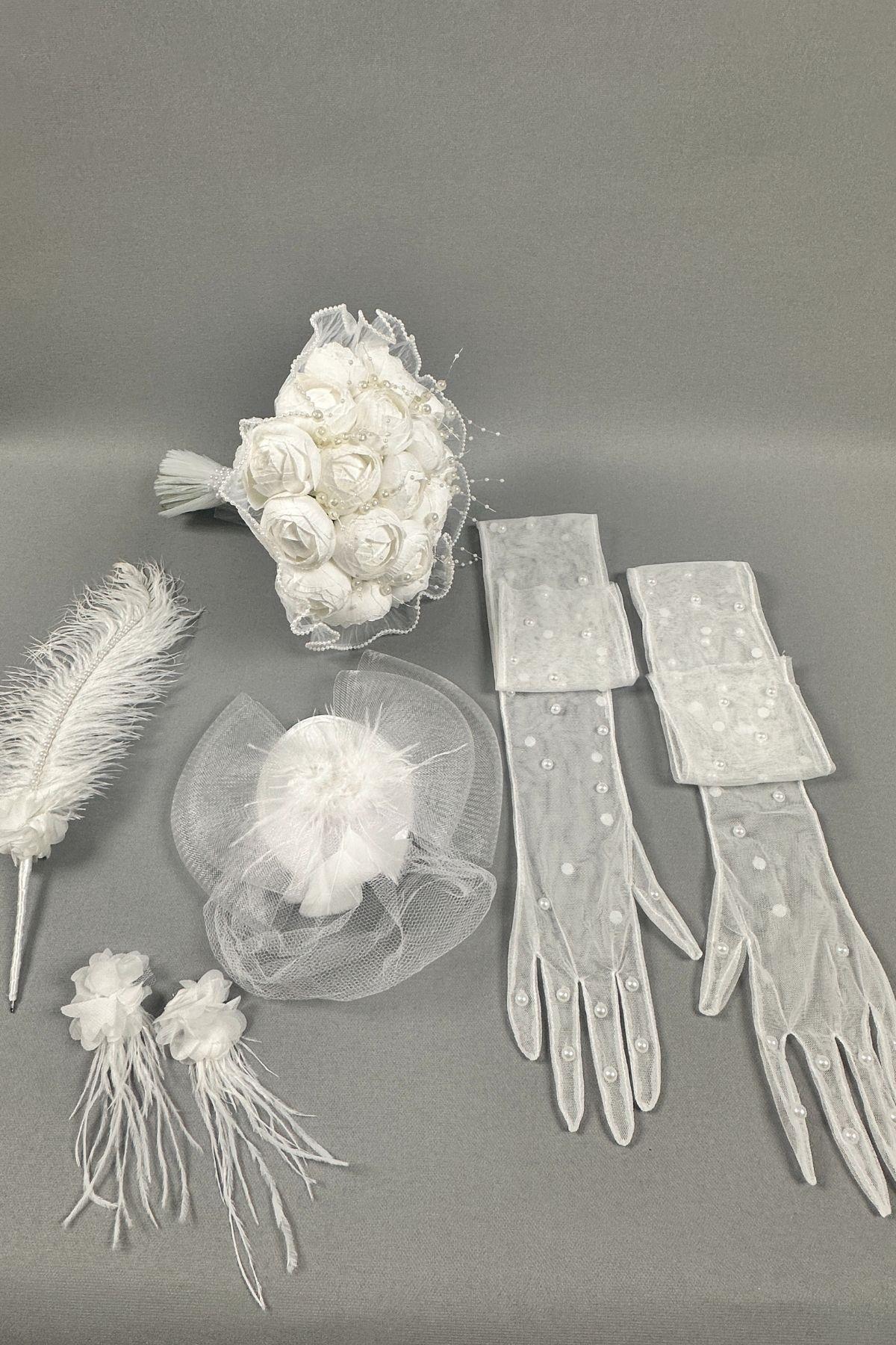 Gelin Çiçeği Ve Nikah Set Aksesuaları