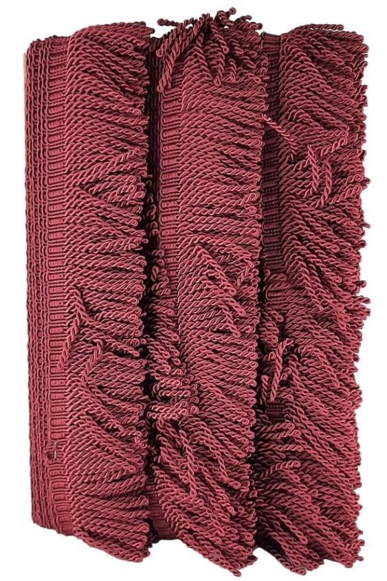 Bordo Burgulu Bulyon Saçak Püskül 7 Cm
