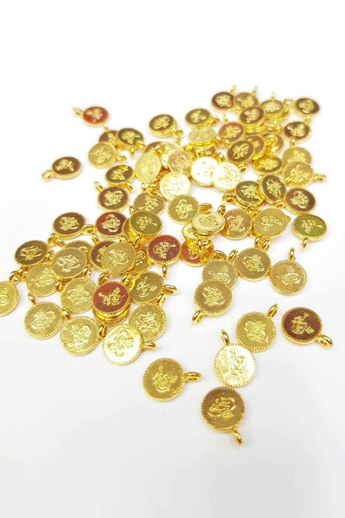 Gold İmitasyon Metal Para Pul