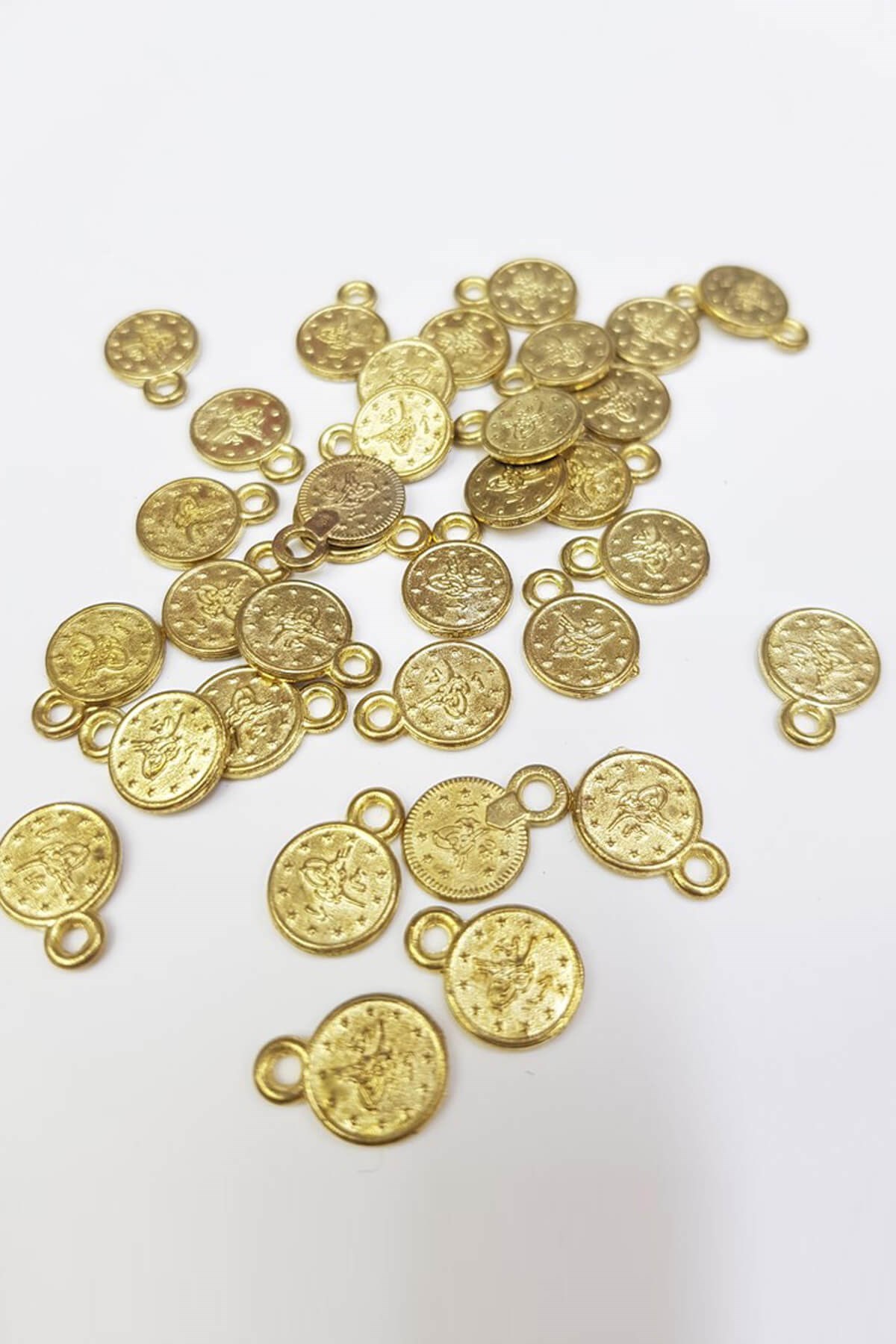 Gold Renk İmitasyon Metal Para Pul