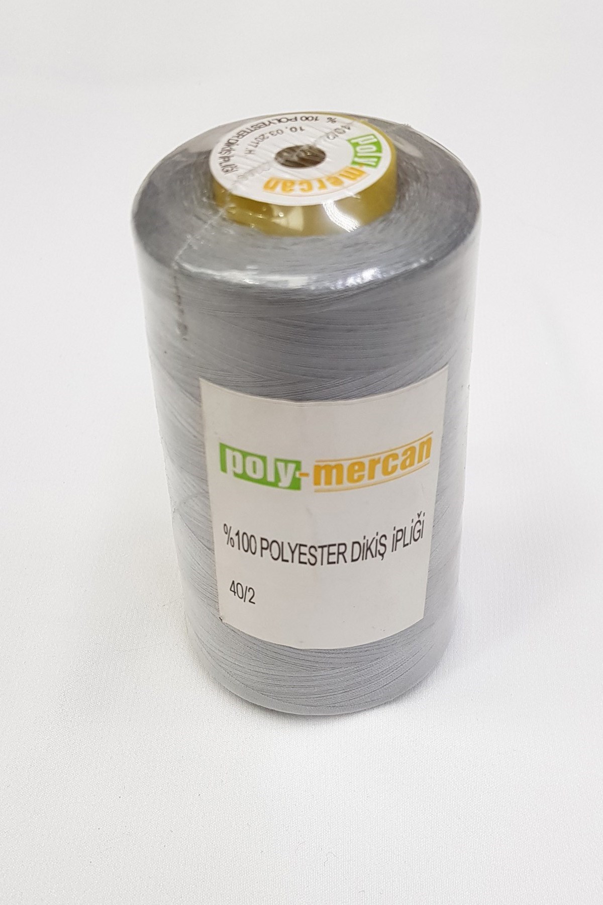 Gri Polyester Dikiş İpliği Bobin