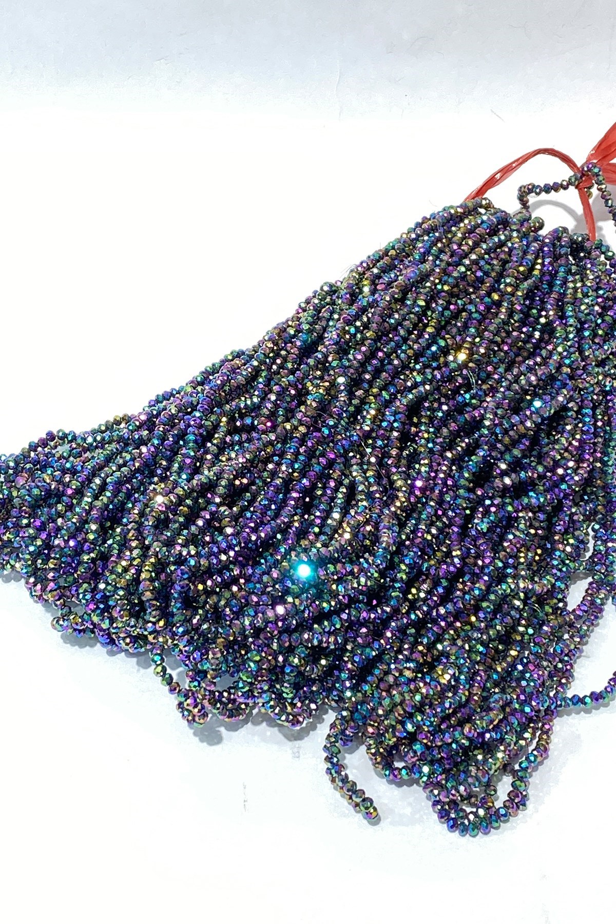 Janjanlı Mavi Kristal Boncuk 4 mm