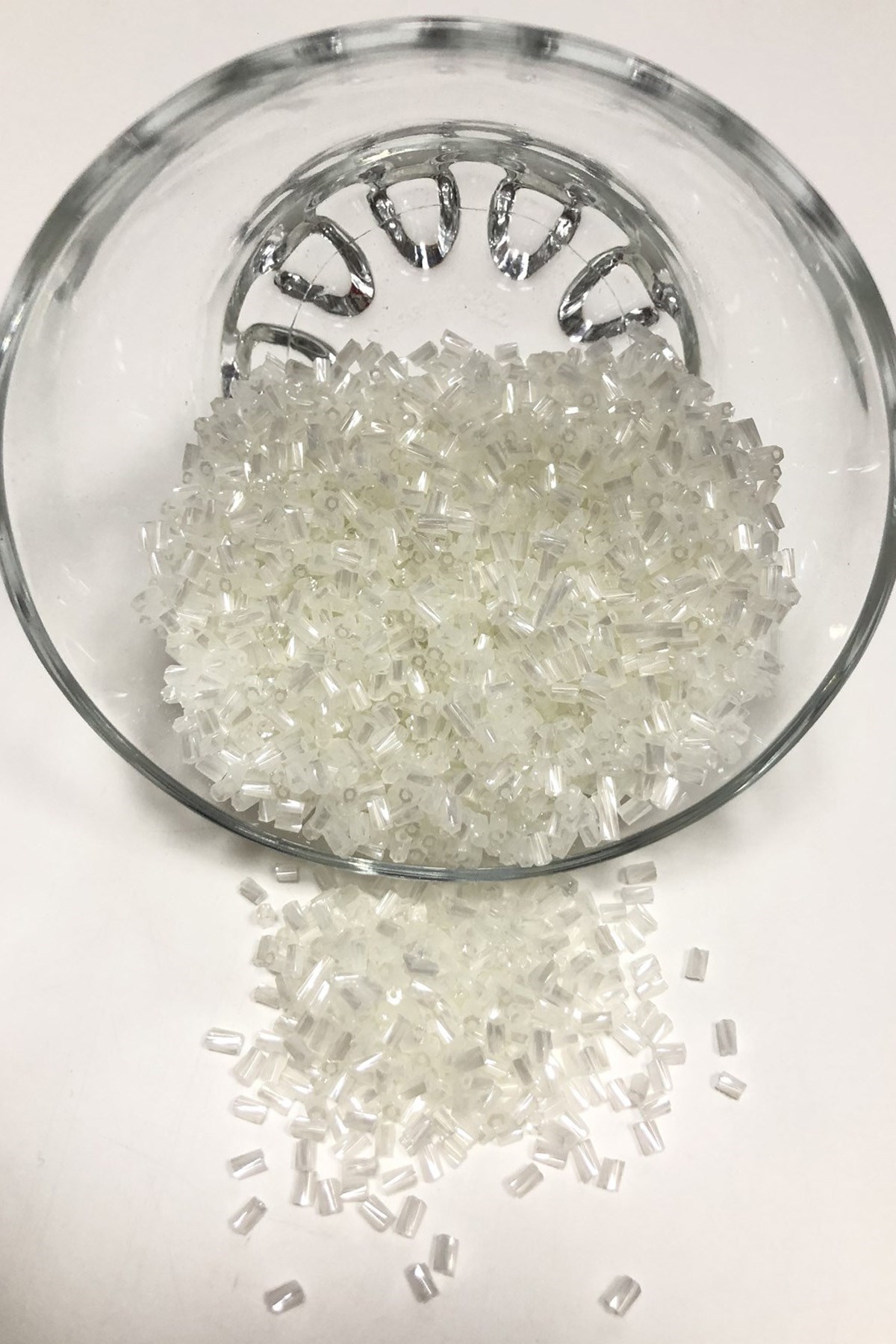 Kesme Burgulu Boncuk Krem Rengi 50 gr