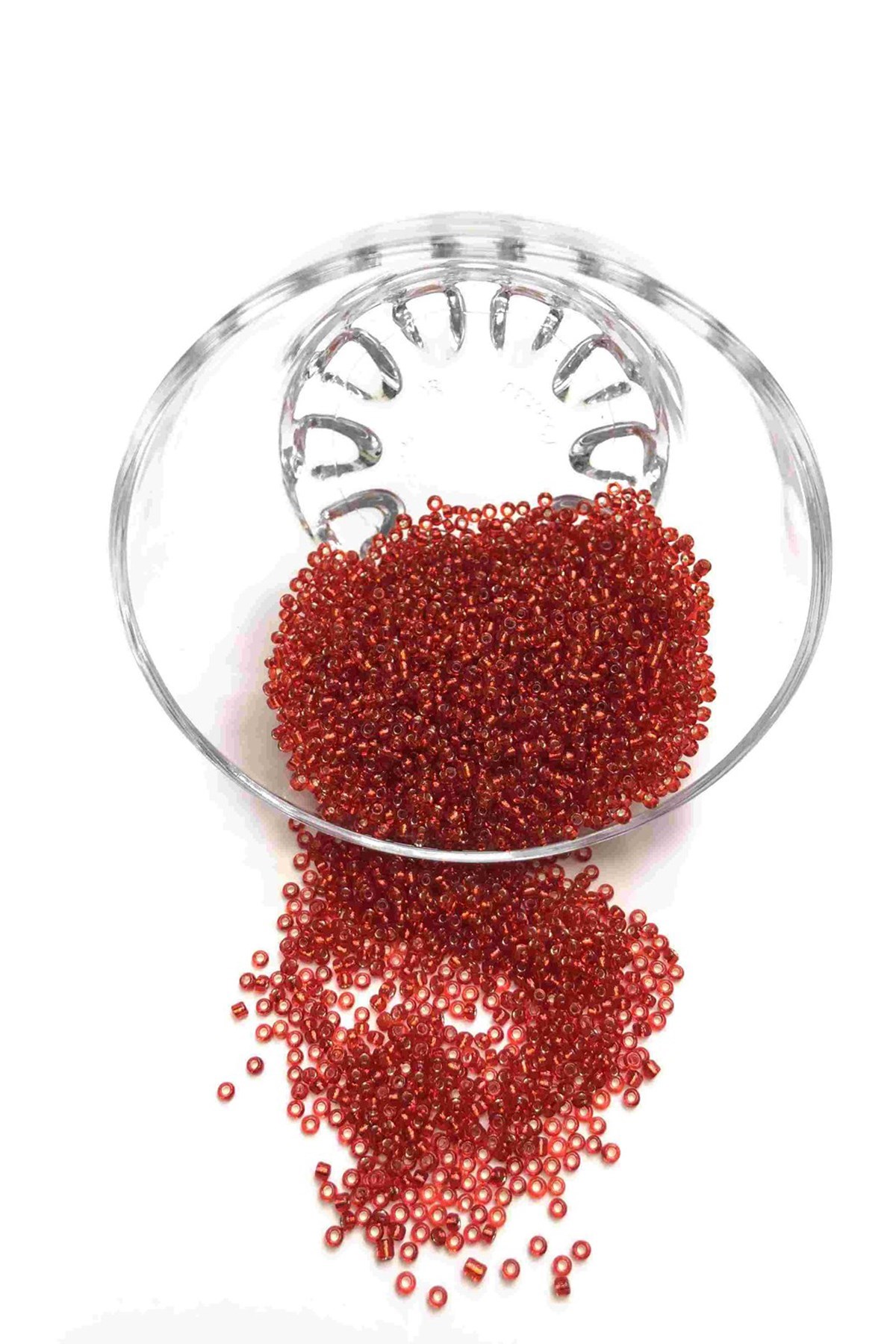Kırmızı Kum Boncuk 2 mm 50 gr