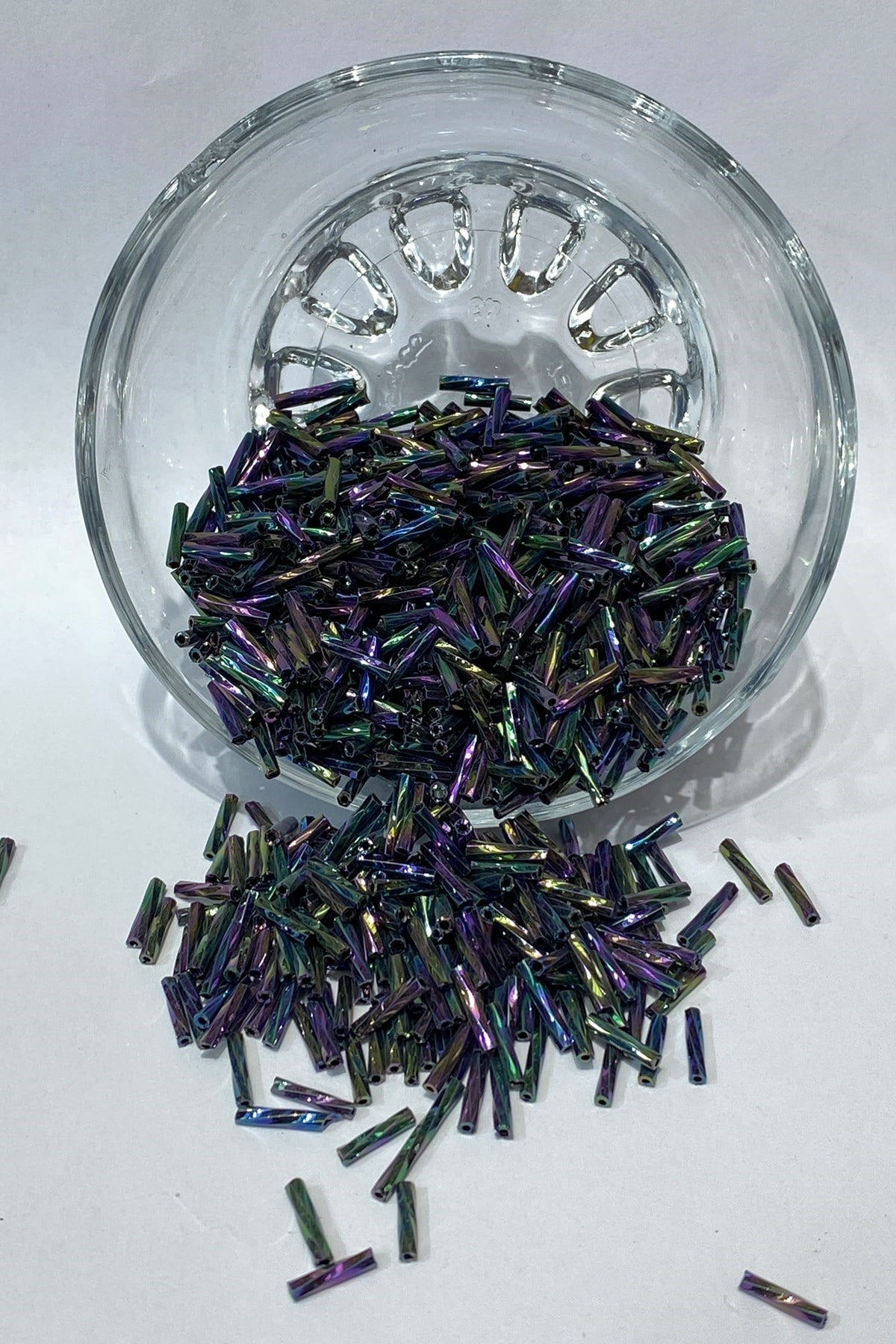Lacivert Burgulu Boru Boncuk 50 gr