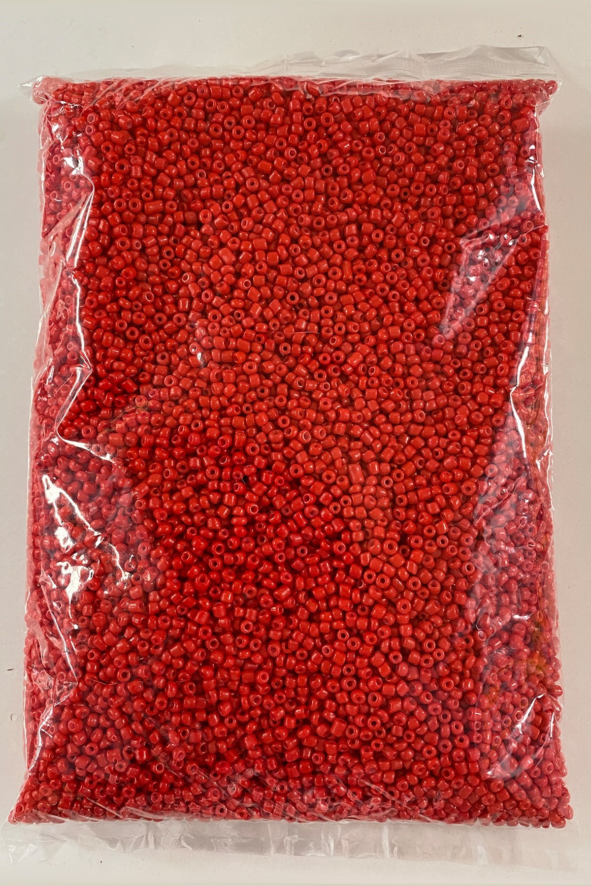 Mat Kırmızı Kum Boncuk 3 mm 500 gr