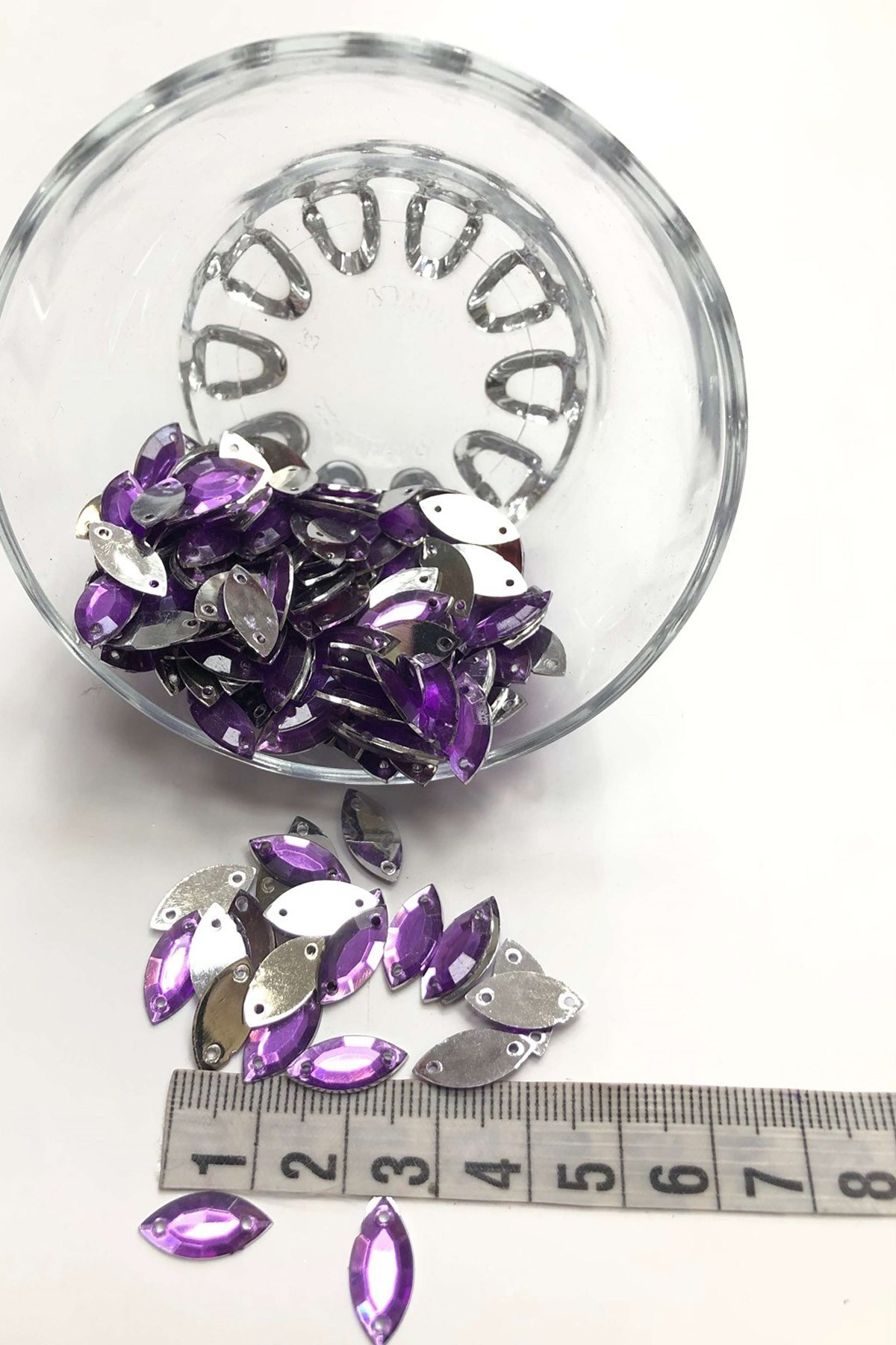 Mor Mekik Plastik Dikme Taş 20 gr