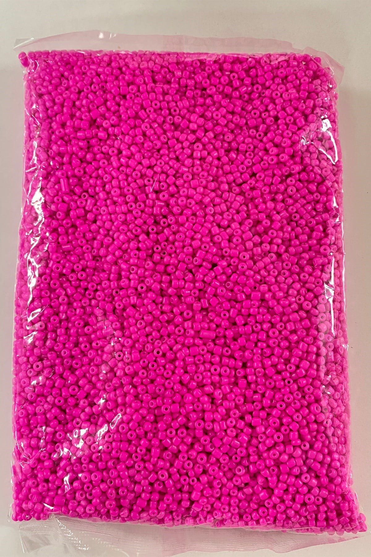Neon Fuşya Kum Boncuk 3 mm 500 gr