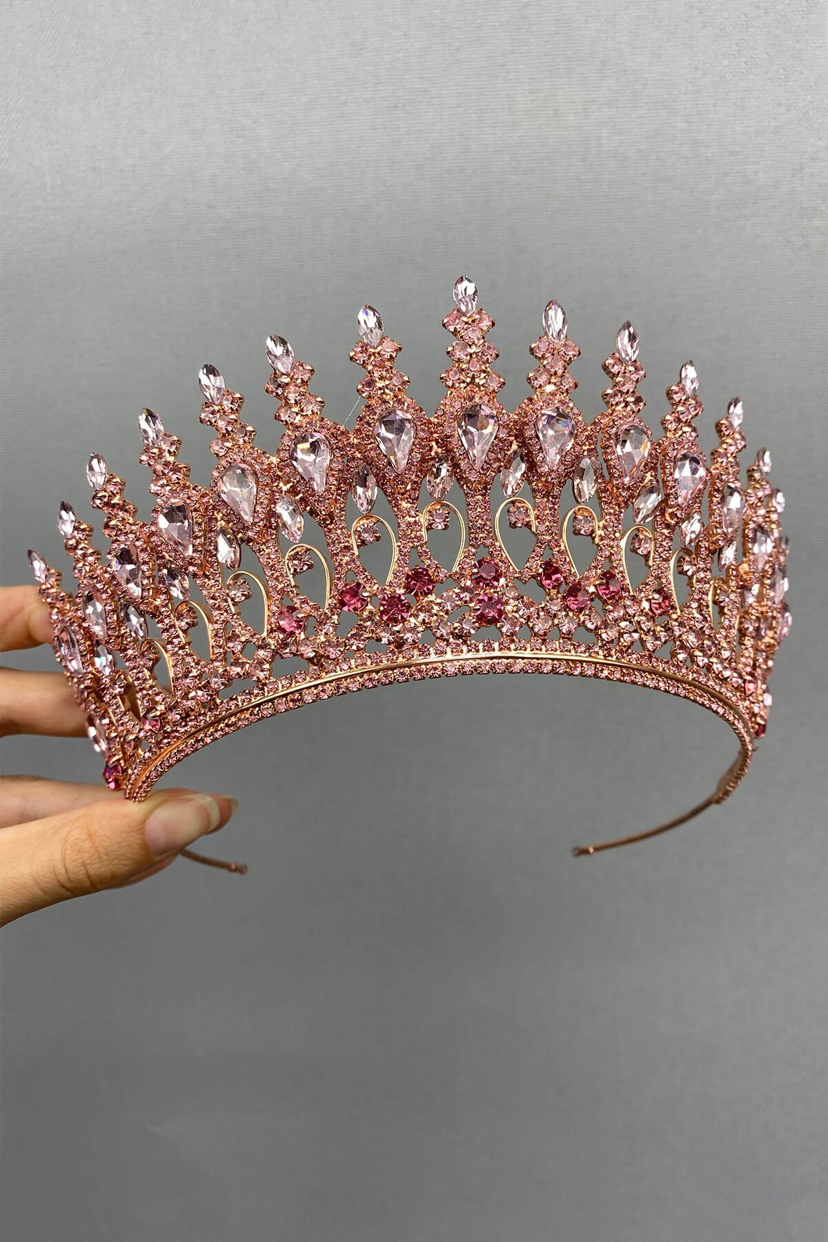 Pembe  Rose Henna Model Gelin Kına Tacı