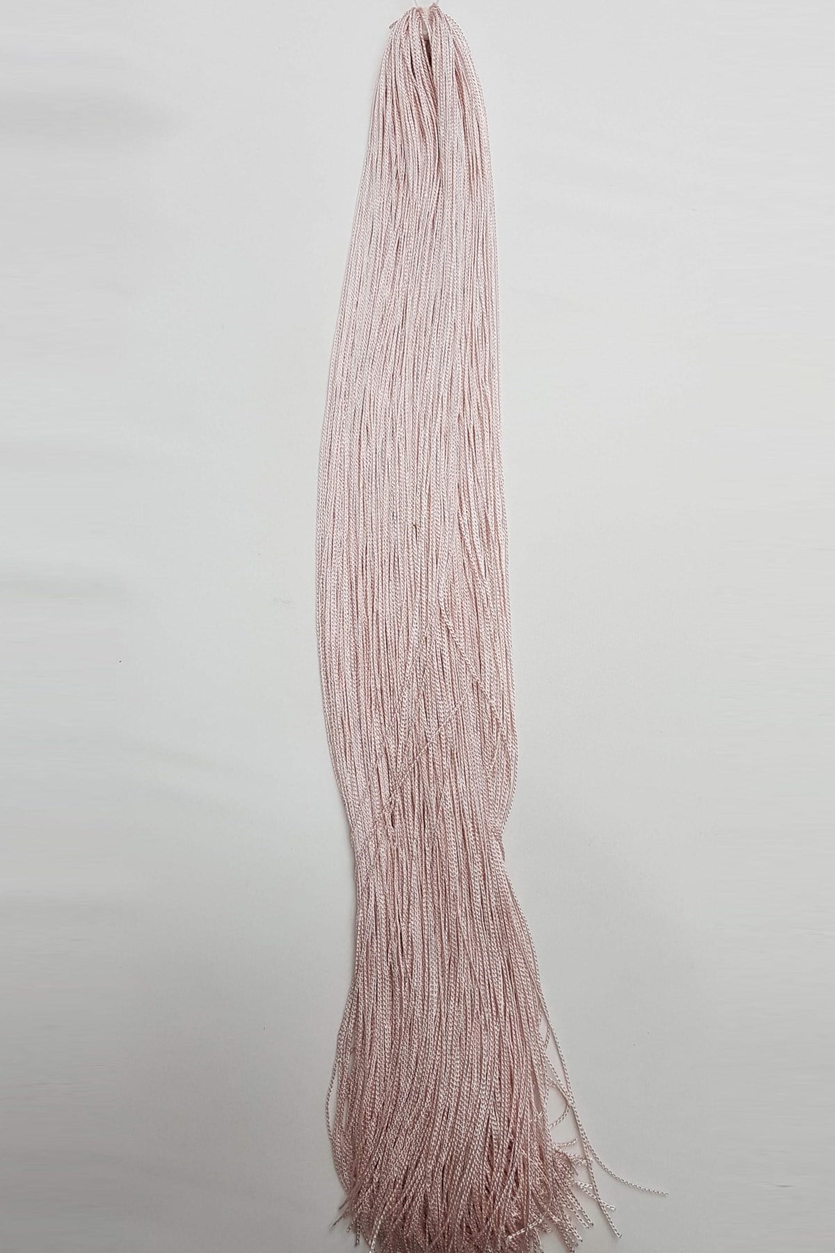 Pudra Tek Bağ Saçaklı Püskül 60 cm (1 adet)