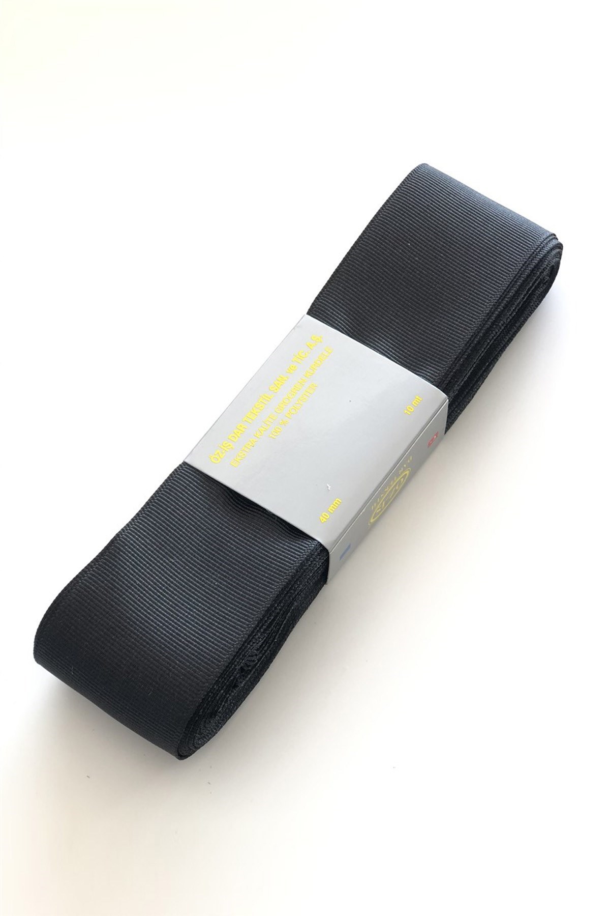 Siyah Grogren Kurdele 4 cm 10 mt