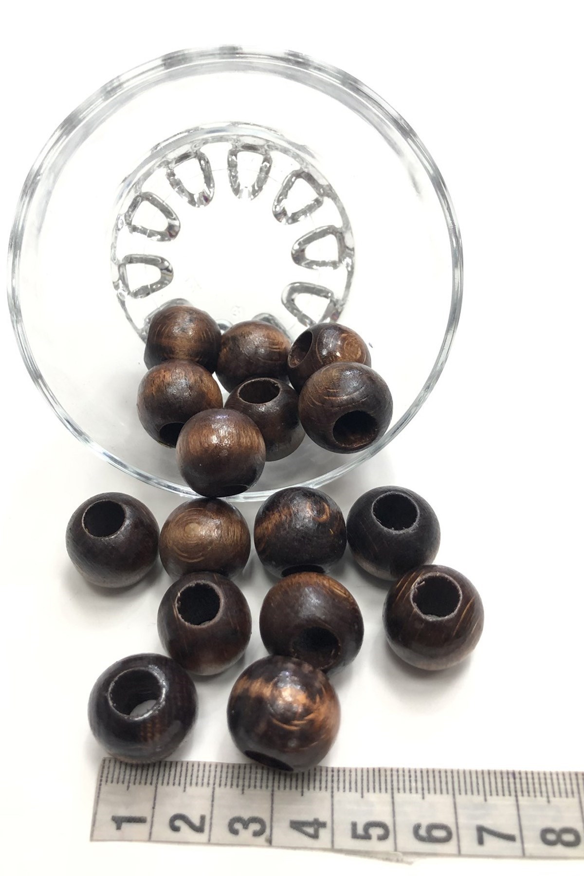 Siyahımsı Kahverengi Ahşap Boncuk 25 gr