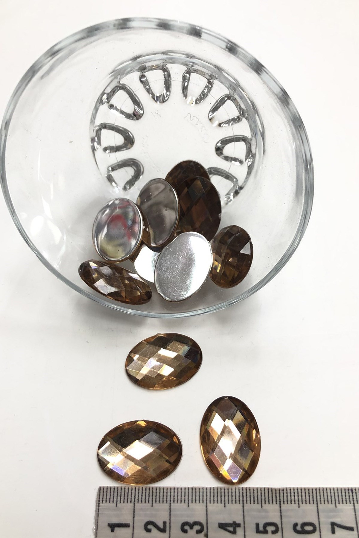 Vizon Oval Plastik Dikme Taş 10 adet