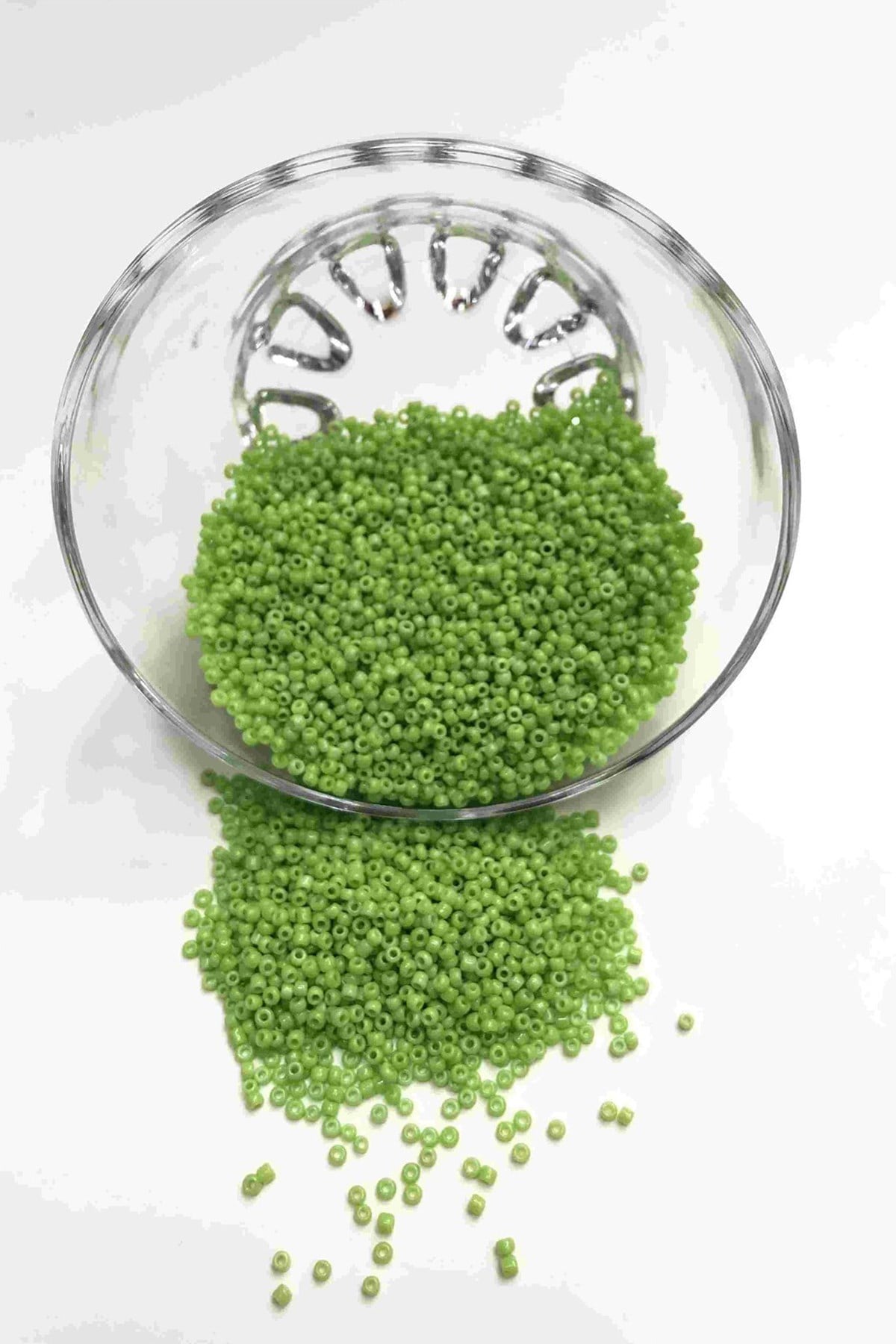 Yeşil Kum Boncuk 2 mm 50 gr