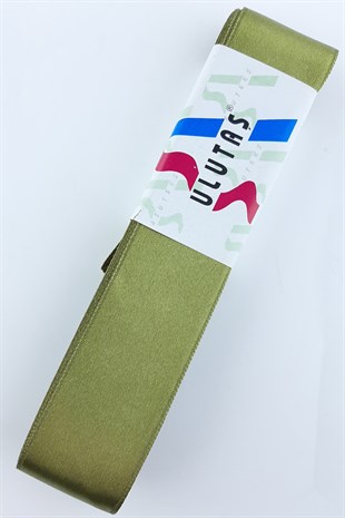 Zeytin Yeşili Saten Kurdele 3 cm 10 mt