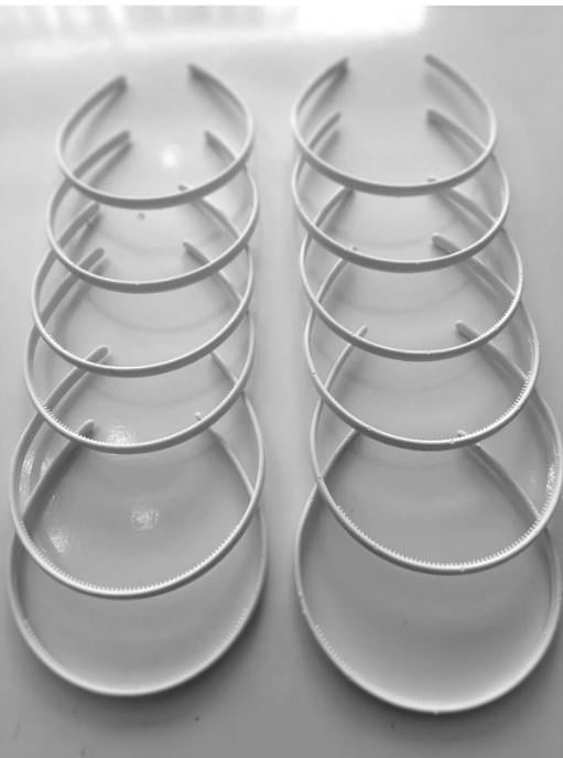 12 Adet Plastik Saç Tacı