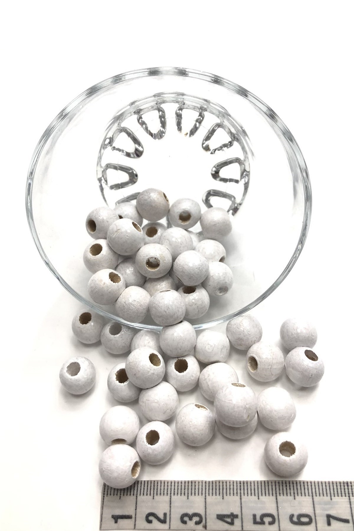 Beyaz Ahşap Boncuk 25 gr