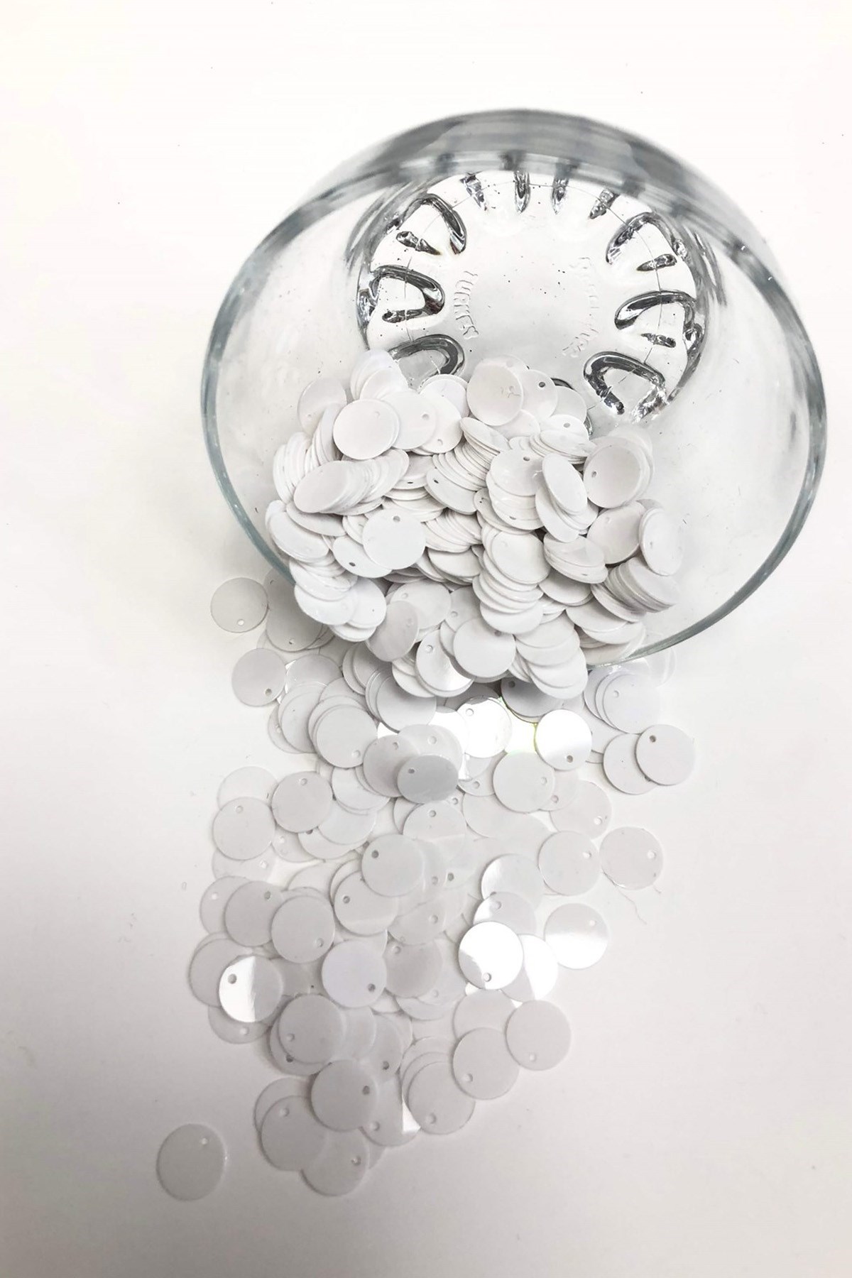 Beyaz Çanta ve Patik Pulu 10 mm