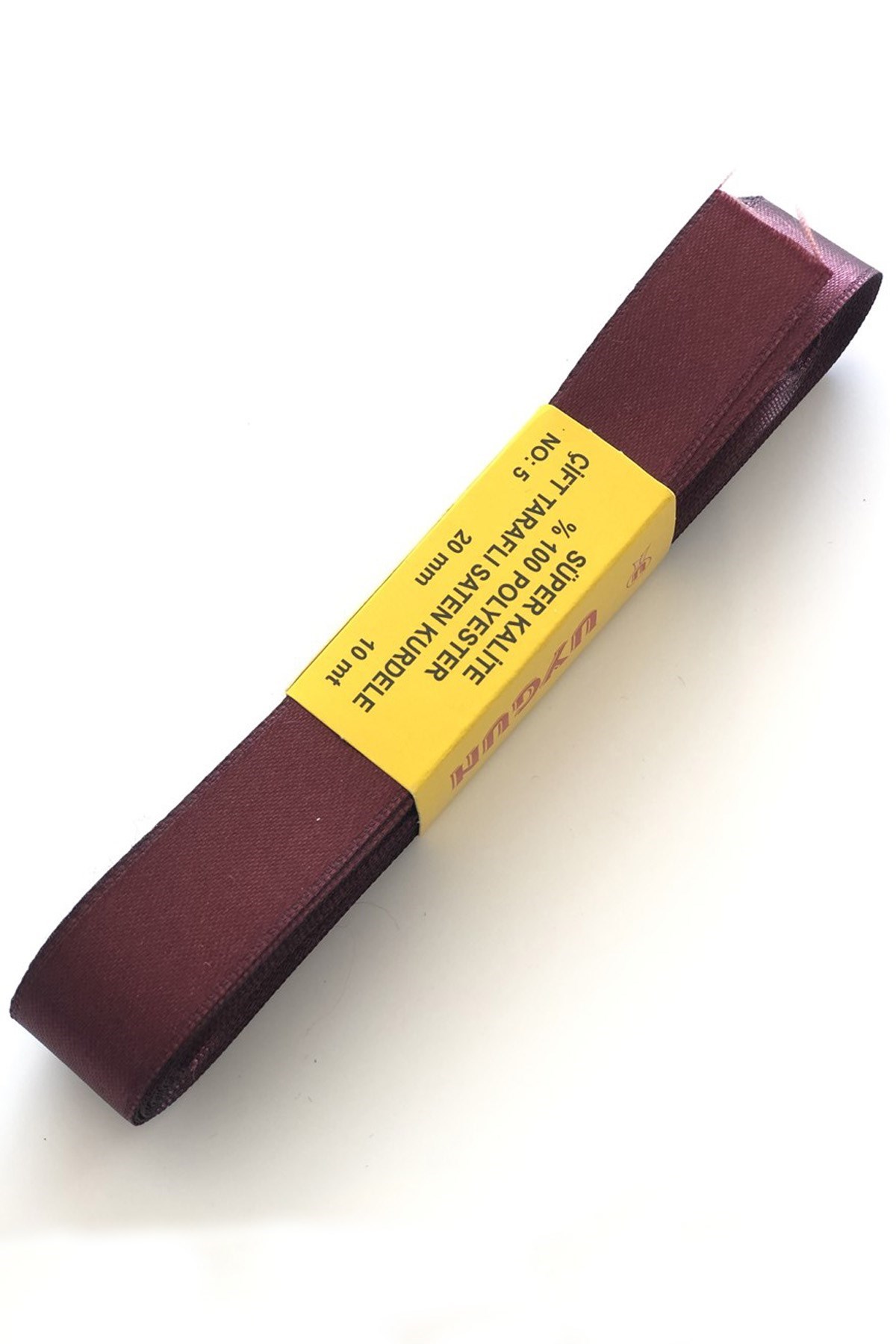 Bordo Renk Saten Kurdele 2 cm