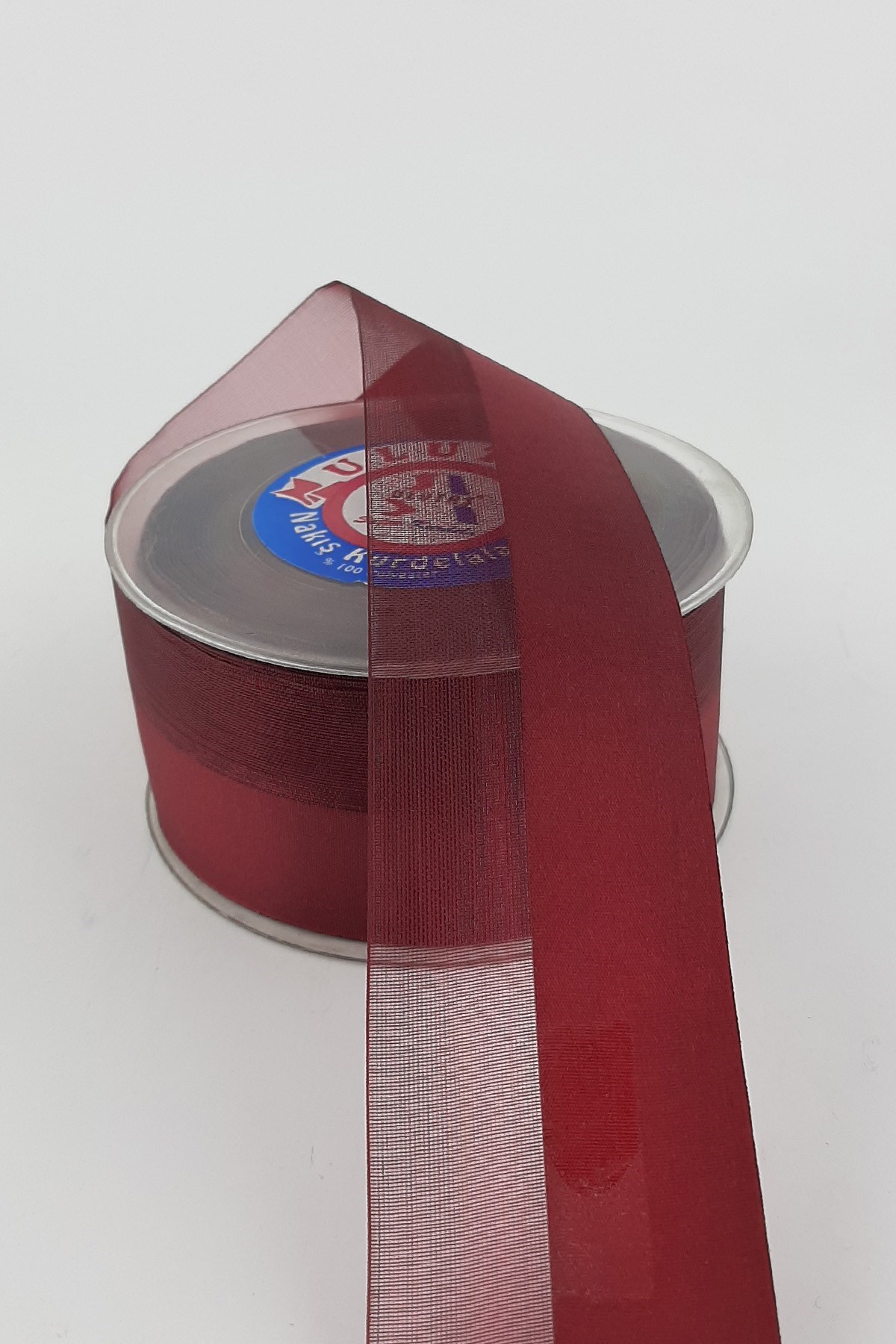 Bordo Su Yolu Kurdele 4 cm