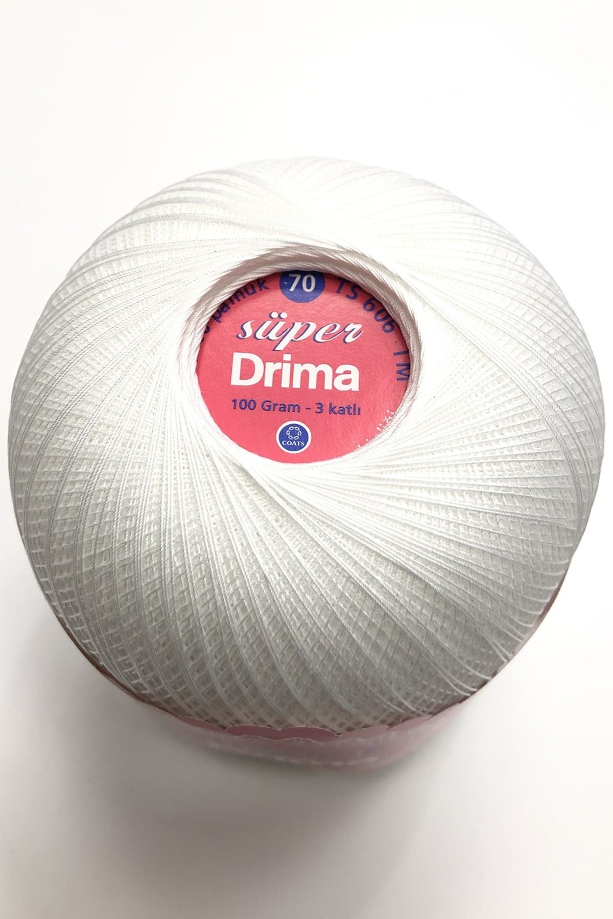 Drima Beyaz Dantel İpligi No:70 100 gr (1 adet )