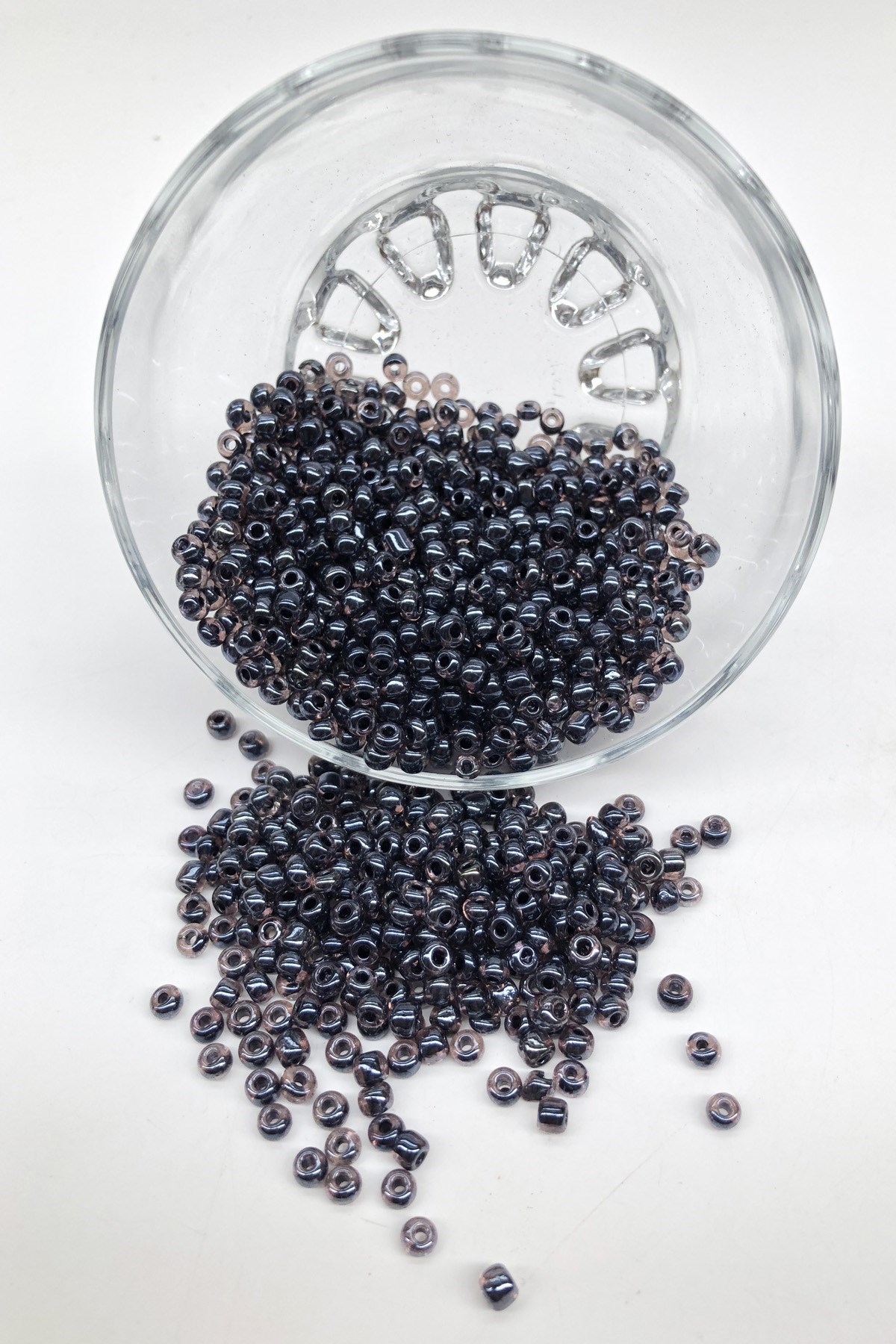 Füme Şeffaf Kum Boncuk 4 mm