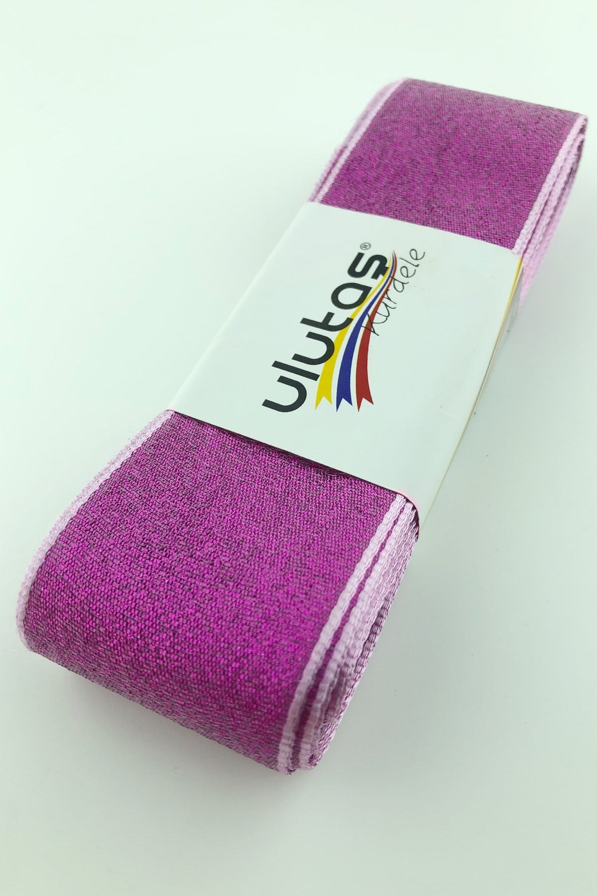 Fuşya Simli Kurdele 4 cm