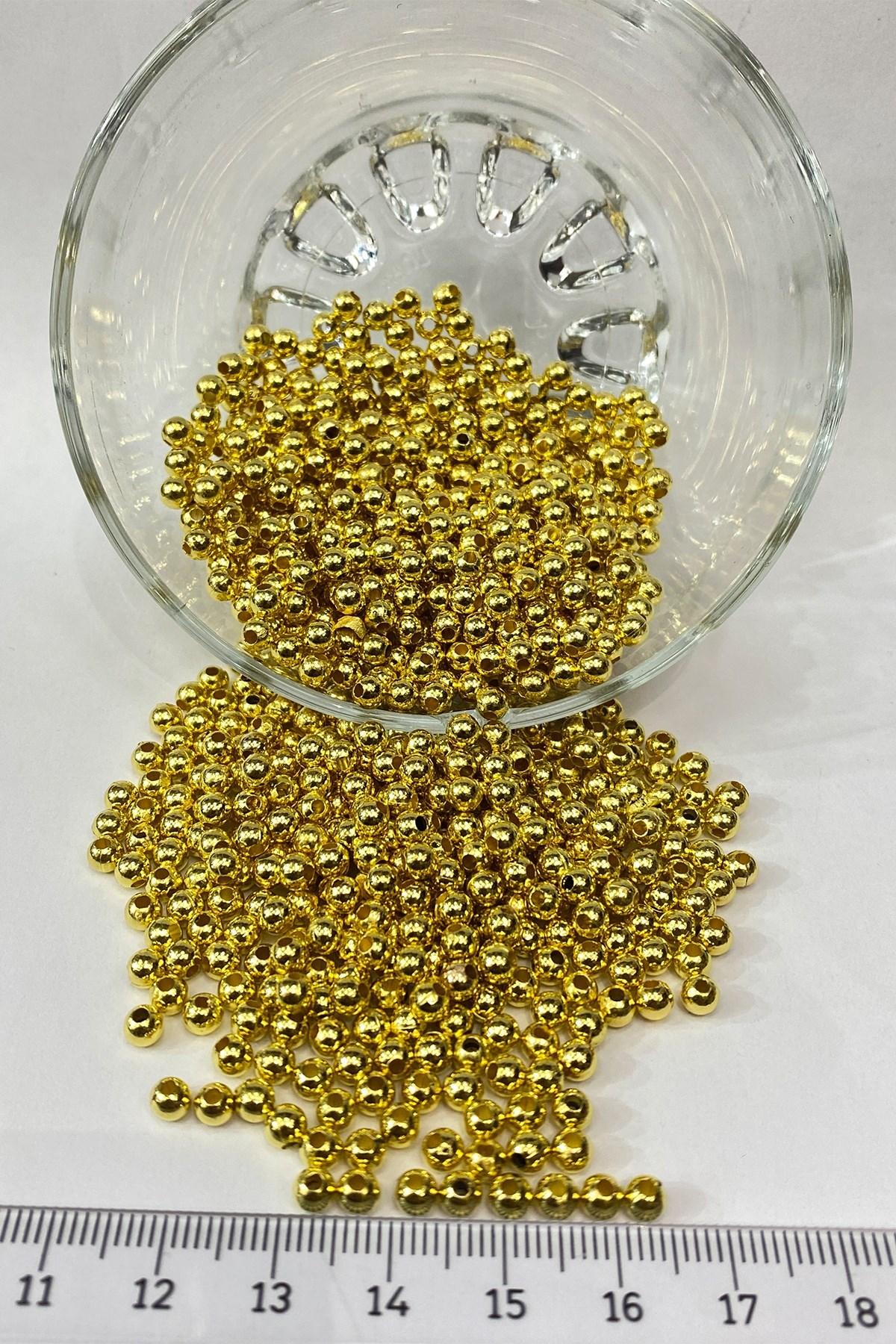 Gold Renkli Parlak Plastik Boncuk 50 gr