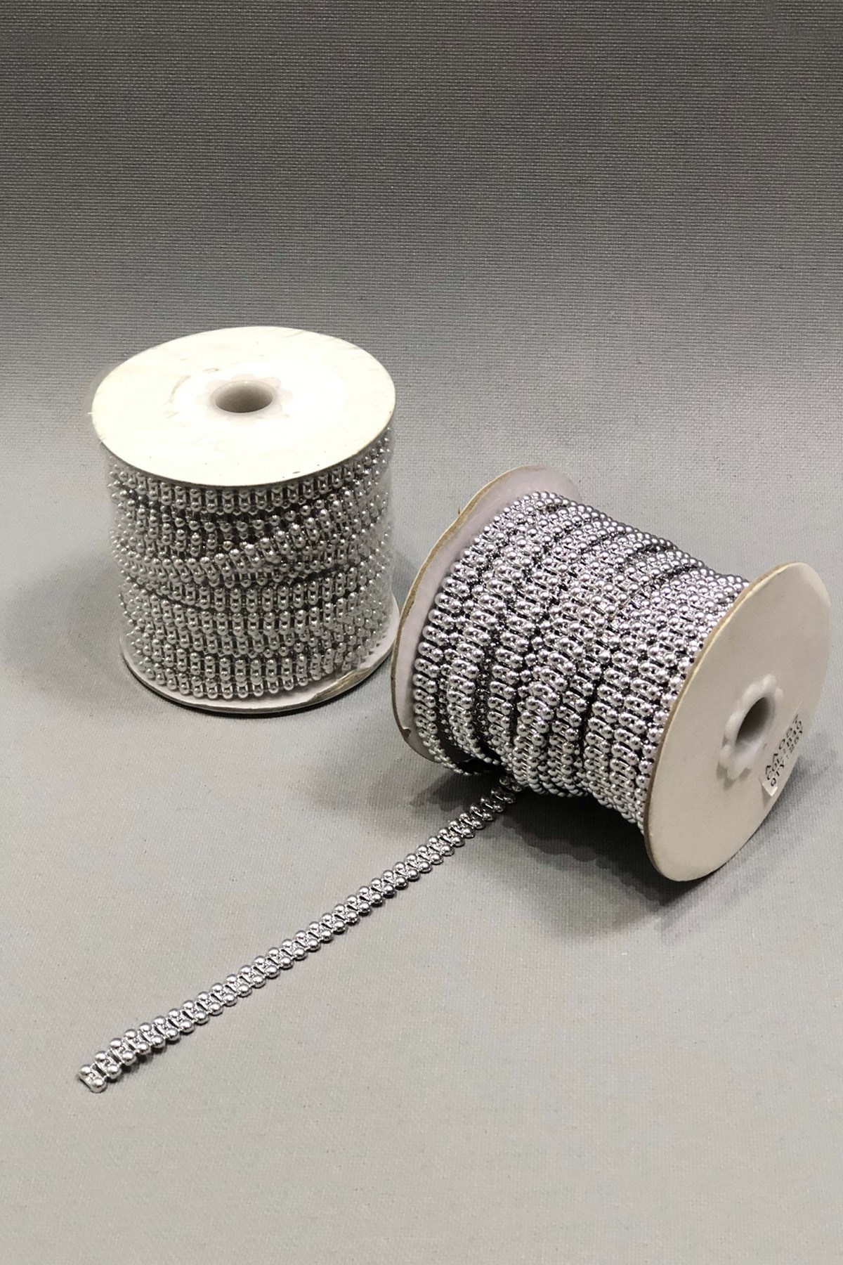 Gümüş Çift Sıra Kesik İnci 4 mm