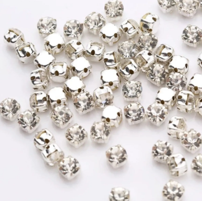 Gümüş Kasalı Dikme Beyoğlu Taşı Ss30 ( 6 mm) 1 Paket = 720 Adet