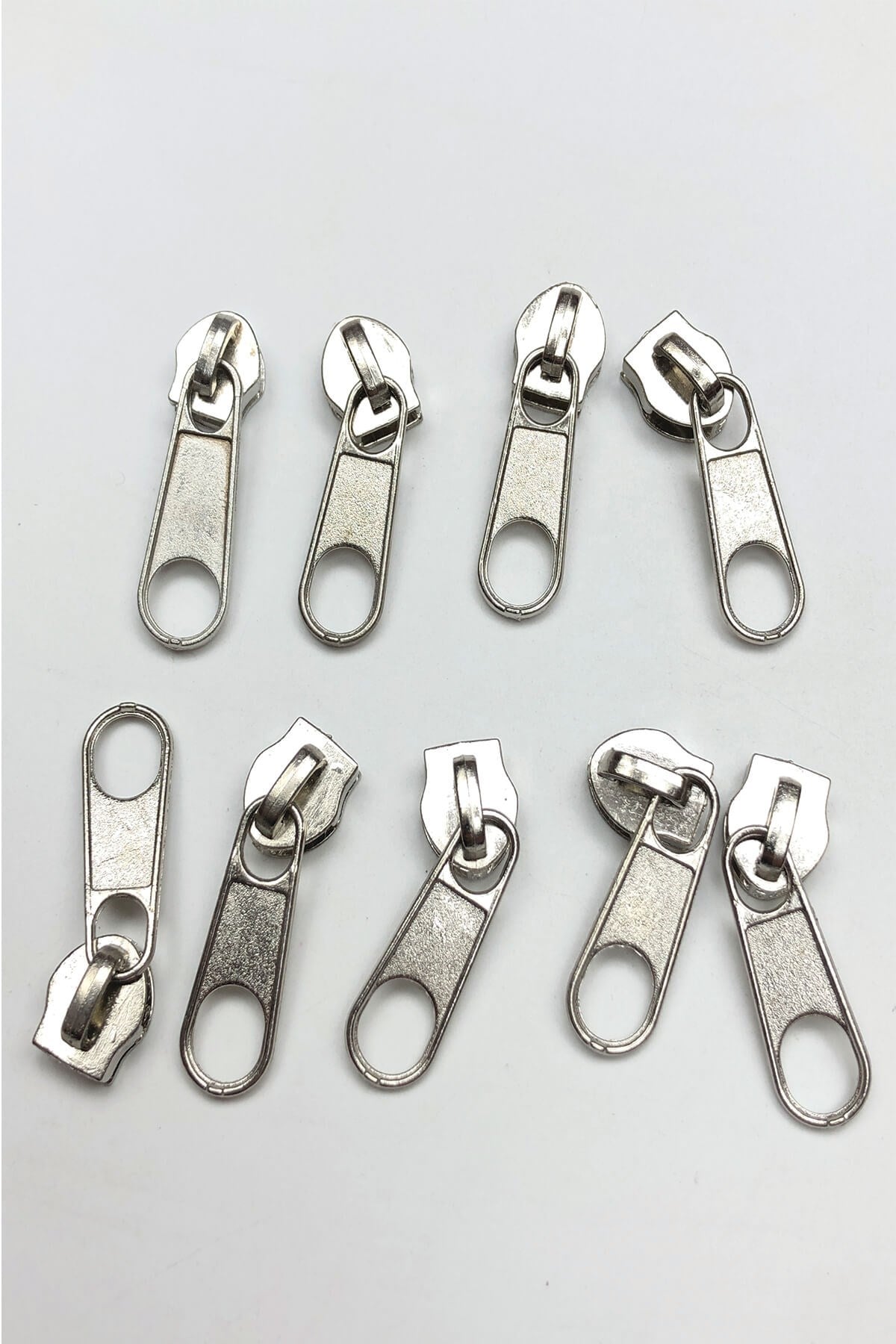 Gümüş Rengi Metal Fermuar Başlığı