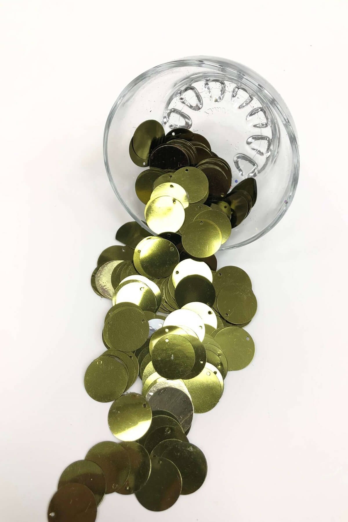 Haki Yeşili Patik ve Çanta Pulu 20 mm