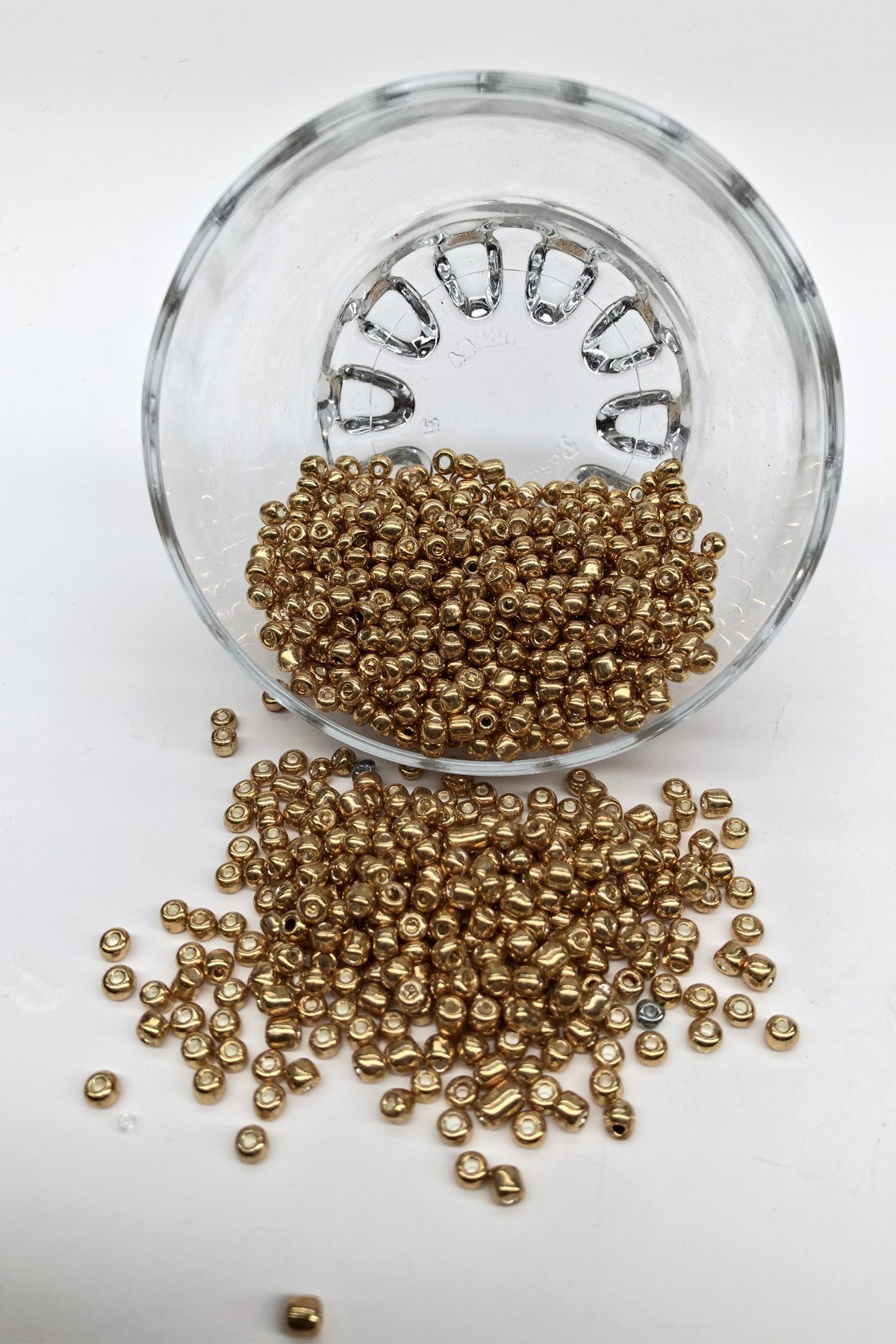 Kaplama Gold Rengi Kum Boncuk 4 Mm