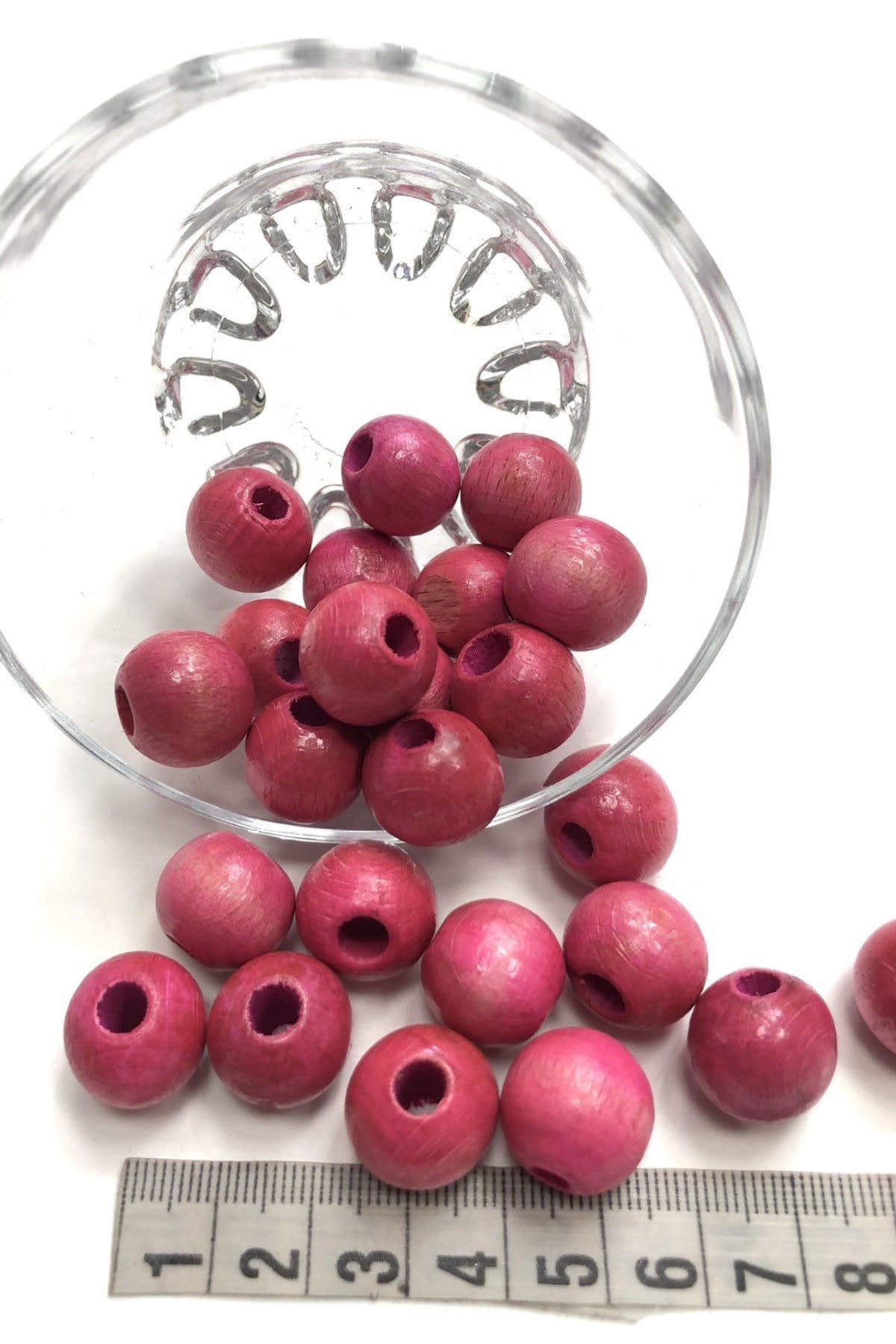KıpKırmızı Ahşap Boncuk 25 gr